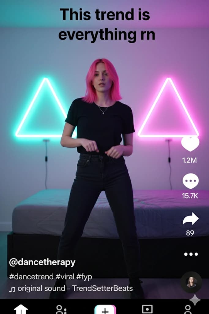 TikTok dance trend video ad example