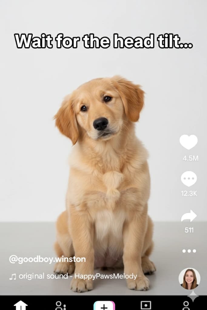 TikTok pet video ad example